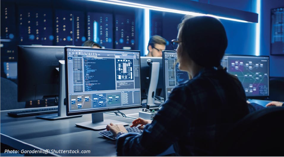 Data center infrastructure is getting more complex and distributed and you&rsquo;ll need software to measure and manage new data center assets. Source: Gorodenkoff / Shutterstock.com