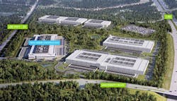 An illustration of the planned Gainesville Crossing data center campus being developed by Corscale in Northern Virginia. (Image: Corscale) An illustration of the planned Gainesville Crossing data center campus being developed by Corscale in Northern Virginia. (Image: Corscale)