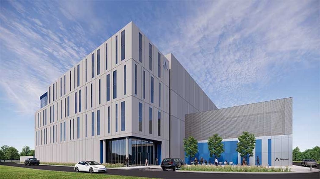 An illustration of the planned Aligned Data Centers IAD-03 facility in Sterling, Virginia. (Image: Aligned Data Centers)