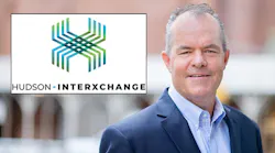 Hudson Interxchange CEO Thomas Brown with the company’s new logo. (Photo: Hudson IX)