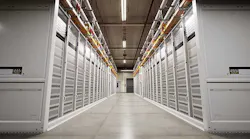 A long row of racks and servers inside a Microsoft Azure cloud data center. (Image: Microsoft)