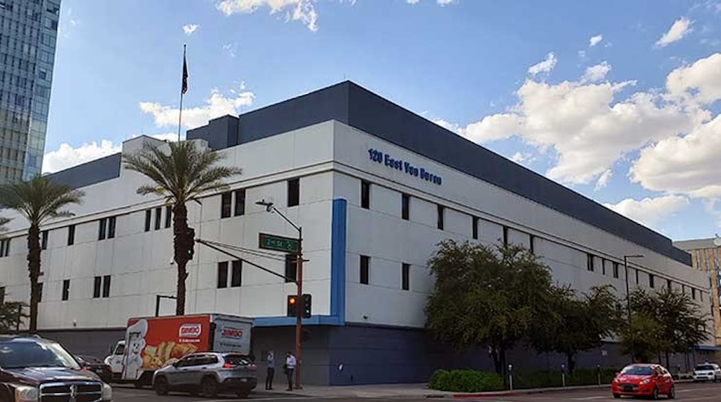 A Digital Realty-owned data center at 120 East Van Buren is the primary carrier hotel in the downtown Phoenix market. (Photo: Rich Miller)