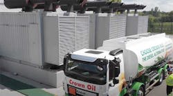 Crown Oil delivers HVO fuel, a diesel alternative, to generators at the Kao Data Center facility in Harlow, England. (Image: Kao Data)