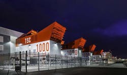 The exterior of the SUPERNAP data center in Las Vegas, with the exterior cooling units framed by the sky. (Photo: Switch) The exterior of the SUPERNAP data center in Las Vegas, with the exterior cooling units framed by the sky. (Photo: Switch)