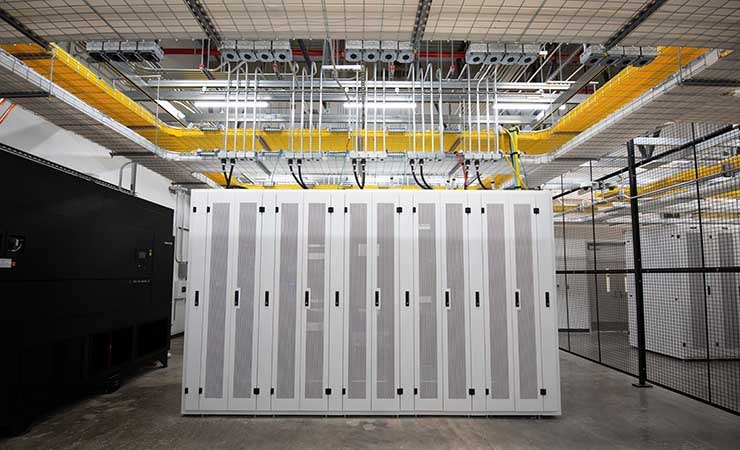 The network meet-me room inside the NTT Global Data Centers Americas facility in Hillsboro, Oregon. (Photo: NTT)