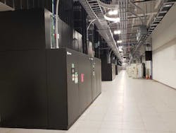 Power and cooling equipment in a gallery running alongside a data hall in the QTS Shellhorn DC-1 data center. (Photo: Rich Miller) Power and cooling equipment in a gallery running alongside a data hall in the QTS Shellhorn DC-1 data center. (Photo: Rich Miller)