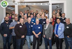 Members of Infrastructure Masons at a February meeting that led to the formation of the iMasons Climate Accord. (Photo: Infrastructure Masons) Members of Infrastructure Masons at a February meeting that led to the formation of the iMasons Climate Accord. (Photo: Infrastructure Masons)