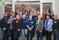 Members of Infrastructure Masons at a February meeting that led to the formation of the iMasons Climate Accord. (Photo: Infrastructure Masons)