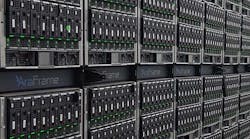 An example of rack density in an Intel data center. (Photo: RIch Miller) An example of rack density in an Intel data center. (Photo: RIch Miller)