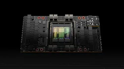 The NVIDIA H100, the first CPU chip using the new Hopper architecture. (Image: NVIDIA)