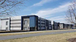 A row of data centers being built by Edgecore Internet Real Estate, one of the new platforms backed by global investors, in Sterling, Virginia. (Photo: Rich Miller)