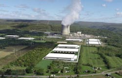 An illustration of the campus plans for Cumulus Data, which is creating a nuclear-powered data center in Salem, Pennsylvania. (Image: Cumulus Data/Talen Energy),