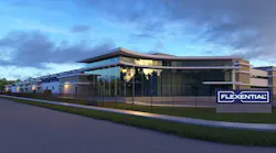 An illustration of the Flexential Hillsboro 3 data center in Oregon. (Image: Flexential)