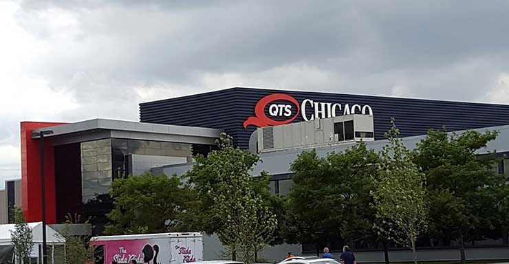 The QTS Chicago data center . (Photo: Rich Miller)