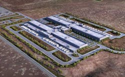 An illustration of the 960,000 square foot data center that Meta will be building in Kuna, Idaho. (Photo: Meta) An illustration of the 960,000 square foot data center that Meta will be building in Kuna, Idaho. (Photo: Meta)