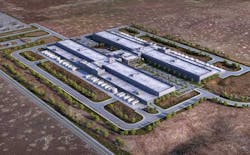An illustration of the 960,000 square foot data center that Meta will be building in Kuna, Idaho. (Photo: Meta)
