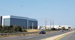 Two huge new data centers in Ashburn, Virginia, built by Digital Realty (left) and CloudHQ. (Photo: Rich Miller) Two huge new data centers in Ashburn, Virginia, built by Digital Realty (left) and CloudHQ. (Photo: Rich Miller)
