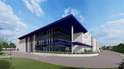 An illustration of the ABX1 data center being developed by American Real Estate Partners and Harrison Street in Ashburn. (Image: AREP)