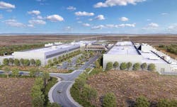 An illustration of the 960,000 square foot data center that Meta will be building in Kuna, Idaho. (Photo: Meta) An illustration of the 960,000 square foot data center that Meta will be building in Kuna, Idaho. (Photo: Meta)