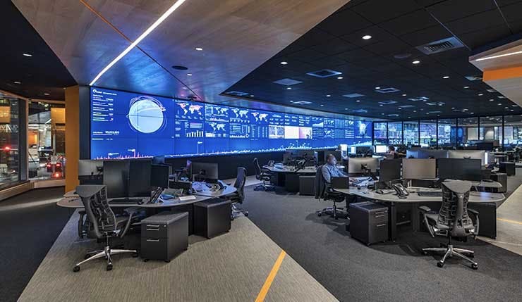 The Network Operations Command Center (NOCC) at Akamai Technologies, Global Headquarters in Cambridge, Mass. (Photo: Akamai)