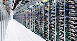 A long row of racks housing servers inside the Google data center in Mayes County, Oklahoma. (Photo: Google) A long row of racks housing servers inside the Google data center in Mayes County, Oklahoma. (Photo: Google)