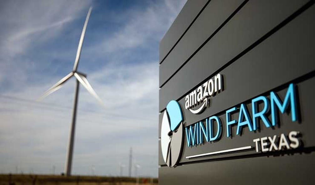 The Amazon wind far in Texas that helps provide green energy for the AWS cloud. (Photo: Jordan Stead/ Amazon)