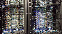 Network infrastructure in a high performance computing data center in San Diego. (Photo: Rich Miller)