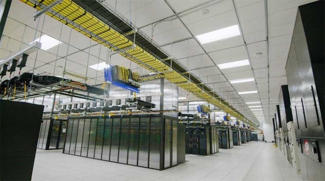 Rows of equipment in the Meta AI Research SuperCluster, Meta AI Research SuperCluster (RSC), a new supercomputer to enable new AI models. (Photo: Meta)