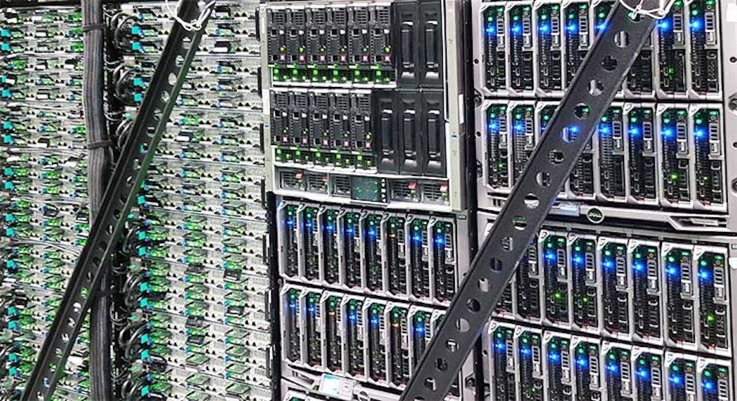 A high-density server installation. (Photo: Rich Miller)