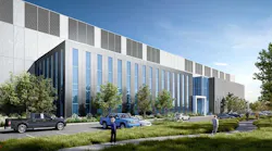 An illustration of one of the data centers planned for a new CloudHQ campus in Ashburn. (Image: Loudoun County)