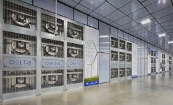 A cooling wall of Delta-3 units inside an Aligned data center. (Photo: Aligned)