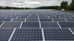 Solar panels at a 14 megawatt solar array supporting a data center in New Jersey. (Photo: Rich Miller)