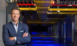 Equinix CEO Charles Meyers in one of the company’s familiar blue-lit data centers. (Photo: Equinix) Equinix CEO Charles Meyers in one of the company’s familiar blue-lit data centers. (Photo: Equinix)