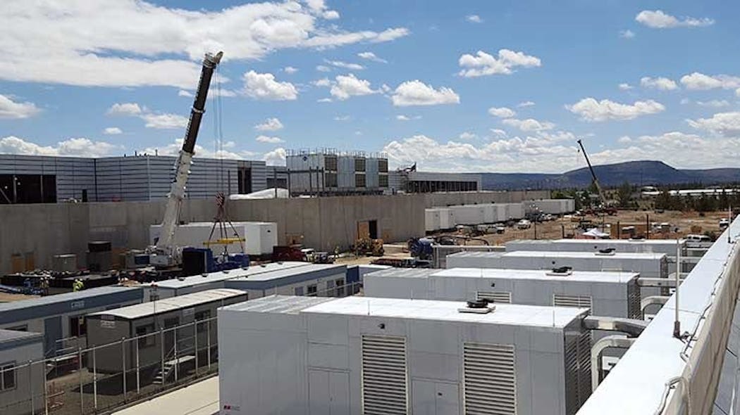 Construction on Facebook&rsquo;s data center campus in Prineville, Oregon in July 2016. (Photo: Rich Miller)