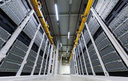 The view from inside the cold aisle of a Microsoft Azure data center. (Photo: Microsoft) The view from inside the cold aisle of a Microsoft Azure data center. (Photo: Microsoft)