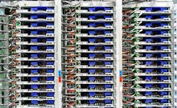 Racks of servers inside a Google data center. (Photo: Google) Racks of servers inside a Google data center. (Photo: Google)