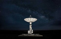 An AWS Ground Station antenna collects data from satellites. (Image: Amazon) An AWS Ground Station antenna collects data from satellites. (Image: Amazon)