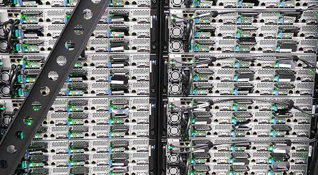 Servers in an Intel Data Center. (Photo: Rich Miller)