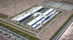 An illustration of the planned $800 million Facebook data center campus in Mesa, Arizona. (Image: Facebook)