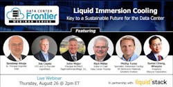 Join Rich Miller and a group of industry experts, including Joe Capes of LiquidStack, on August 26 as they discuss liquid immersion cooling. Join Rich Miller and a group of industry experts, including Joe Capes of LiquidStack, on August 26 as they discuss liquid immersion cooling.