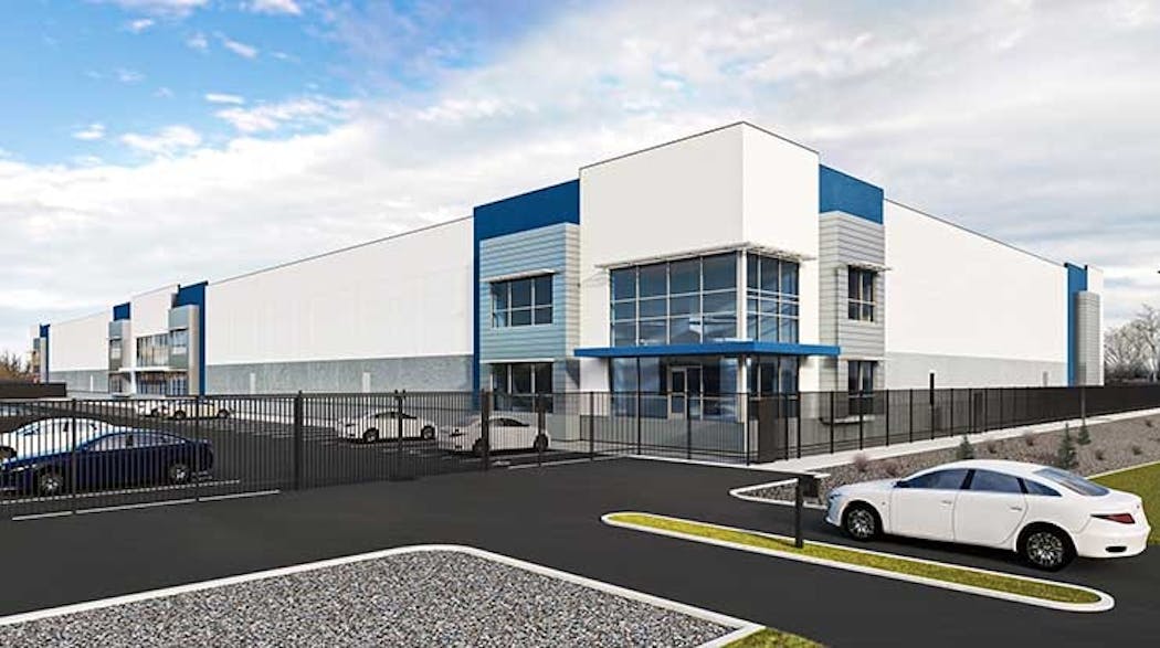 An illustration of the Aligned SLC-04 data center, a build-to-suit project for a customer. (Image: Aligned)