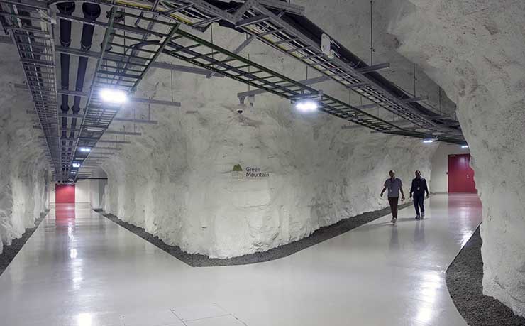 Inside the Green Mountain data center in Stavenger, Norway. (Image: Green Mountain)
