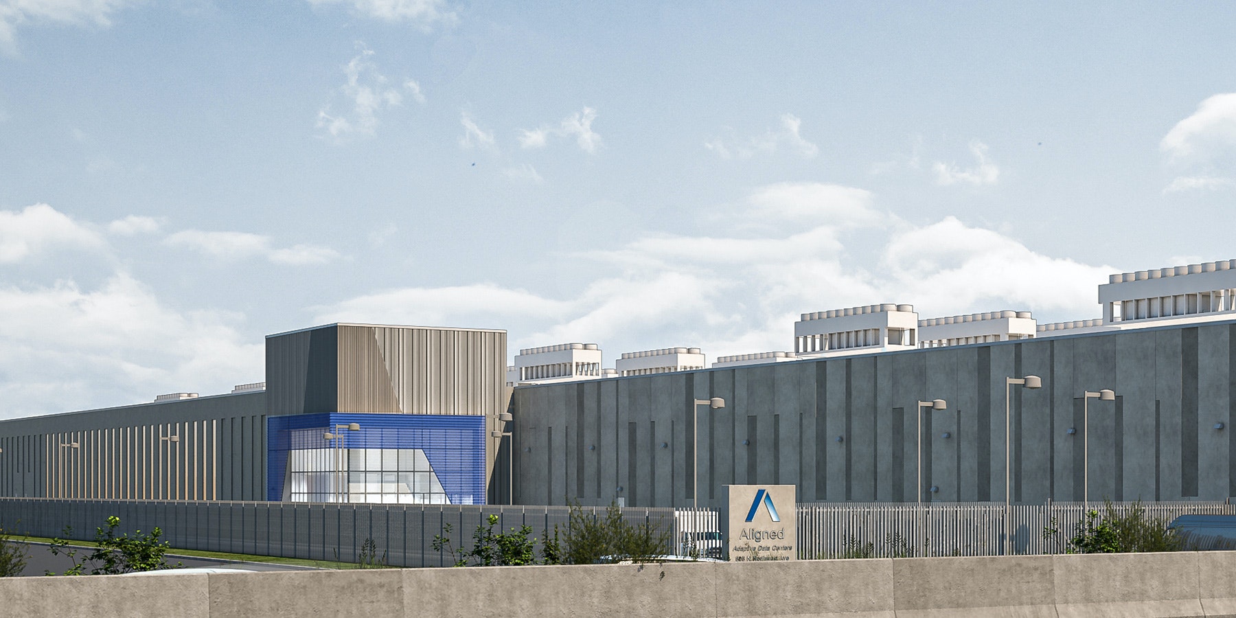 Aligned&rsquo;s Chicago, Illinois hyperscale data center will offer 520,000 square feet of space and is located just outside of downtown. (Source: Aligned)