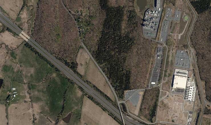 This area of Leesburg will be the site of a 1.5 million square foot data center development by TA Realty. (Image: Loudoun County)