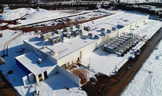 An aerial view of the QTS Data Centers Manassas project. (Photo: QTS Data Centers)