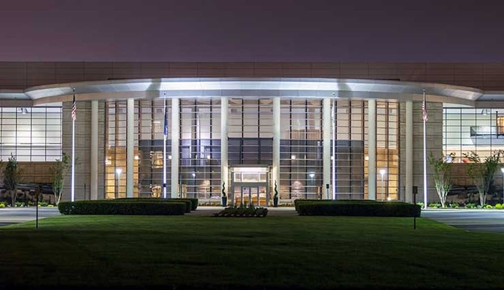 The main building at Quantum Park, the historic connectivity hub now owned by American Real Estate Partners. (Image: AREP)