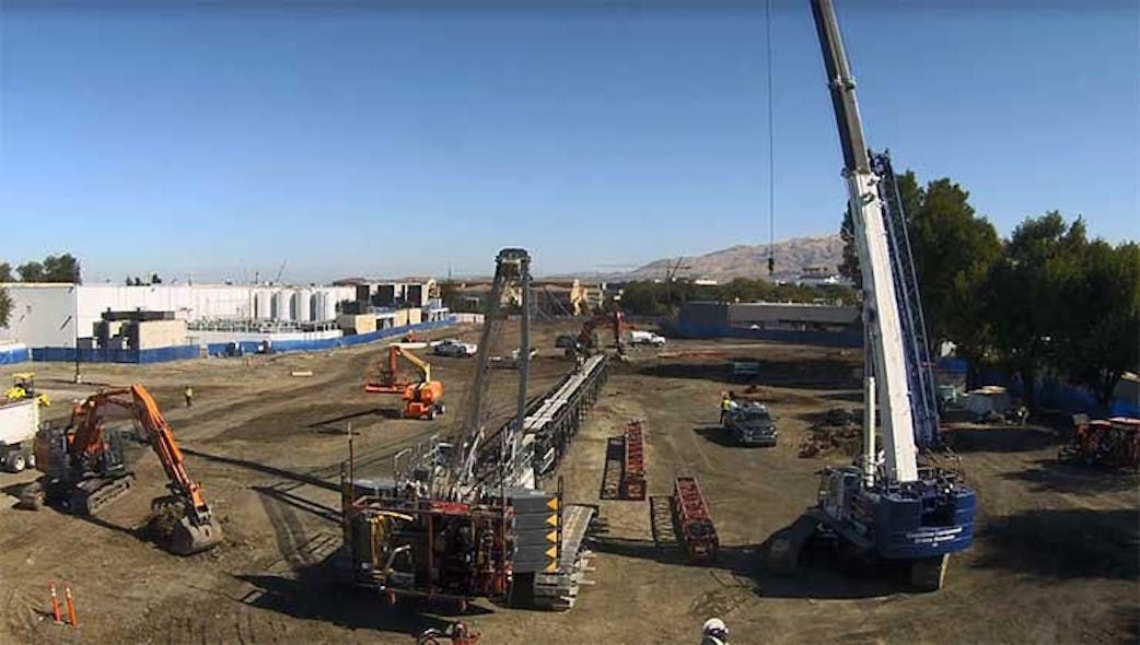 Construction work at the expansion of data center in San Jose. (Image: Holder Construction)