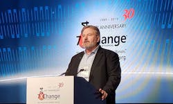 Salute Inc. co-founder and Chairman Lee Kirby speaks at a recent data center industry conference. (Photo: RIch Miller) Salute Inc. co-founder and Chairman Lee Kirby speaks at a recent data center industry conference. (Photo: RIch Miller)