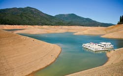 Lake Shasta, Calif., August 20, 2014 – California’s lingering drought exposes the 180-200 foot drop in water levels. (Photo: David Greitzer / shutterstock.com) Lake Shasta, Calif., August 20, 2014 – California’s lingering drought exposes the 180-200 foot drop in water levels. (Photo: David Greitzer / shutterstock.com)