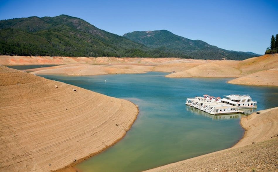 Lake Shasta, Calif., August 20, 2014 &ndash; California&rsquo;s lingering drought exposes the 180-200 foot drop in water levels. (Photo: David Greitzer / shutterstock.com)